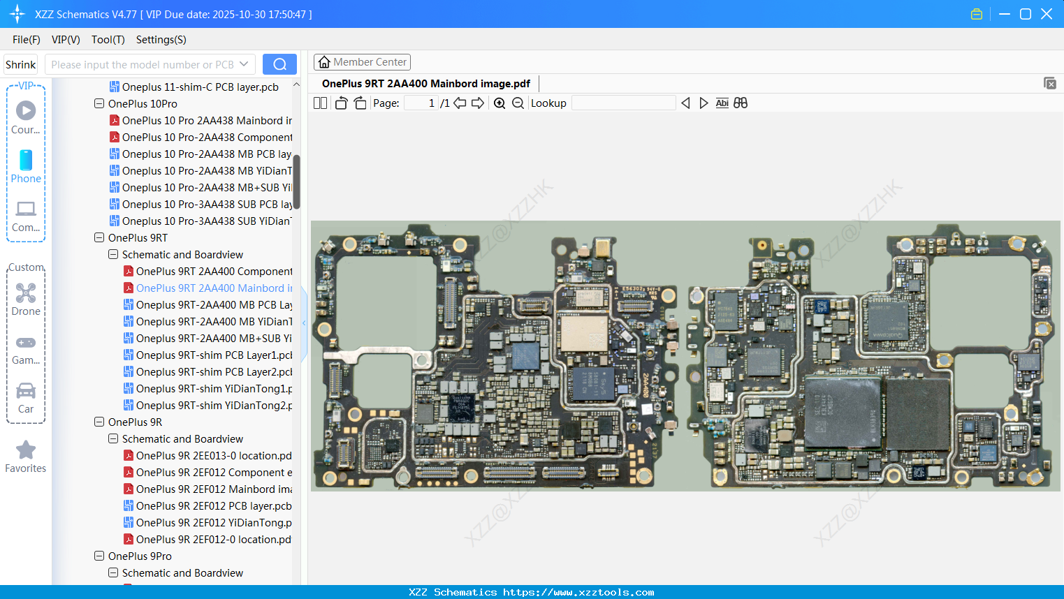 OnePlus 9RT 2AA400 Mainbord Image